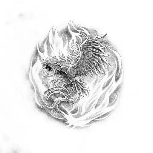 Phoenix Rising From The Ashes