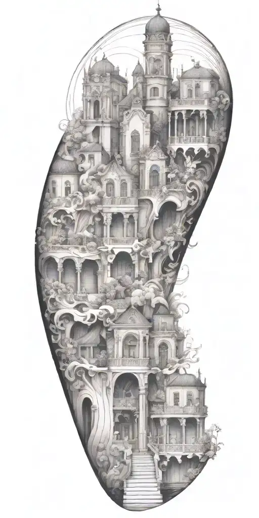 Architecture Patterns With Water Waves