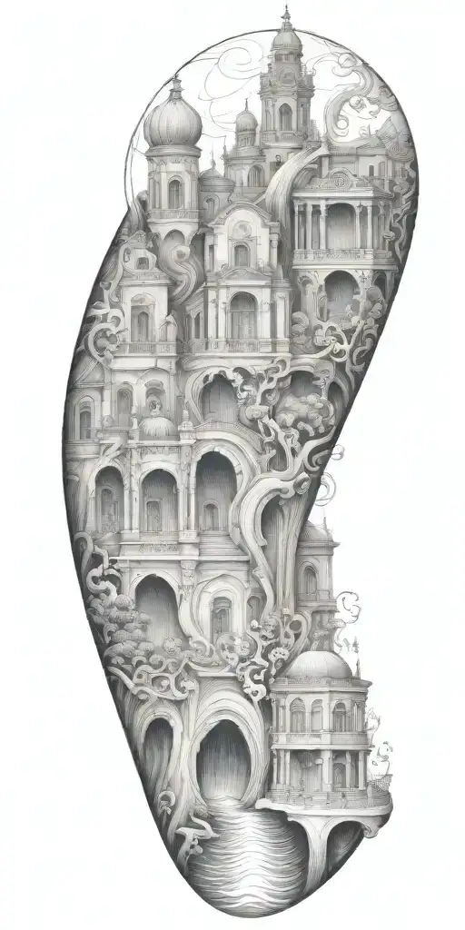 Architecture Patterns With Water Waves