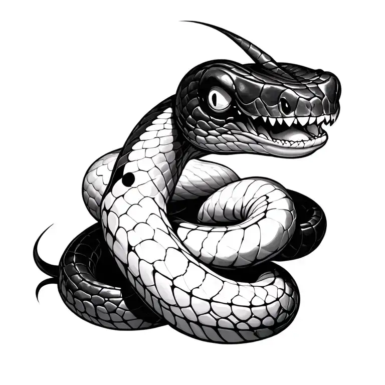 Snake With Pacman Head