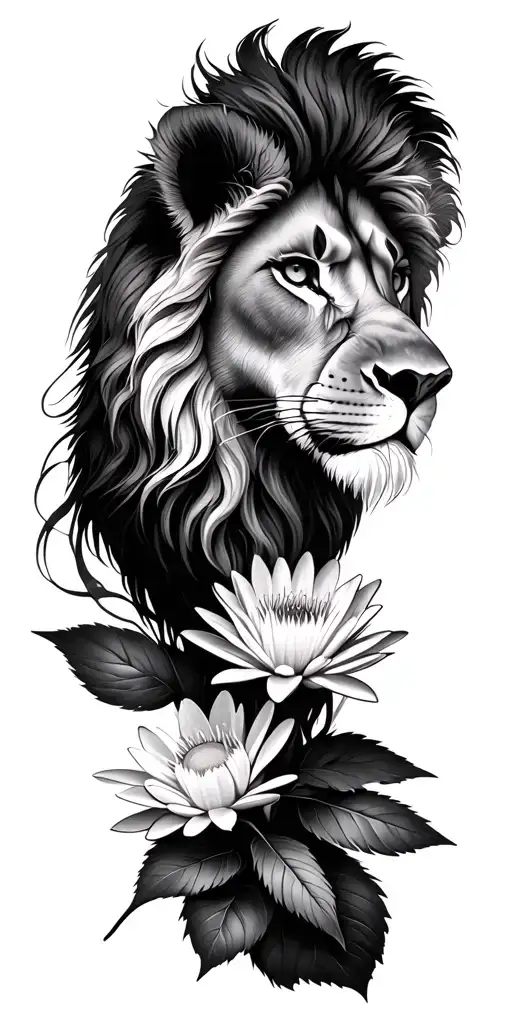 Lion Head Water Lilly Rose Daisy