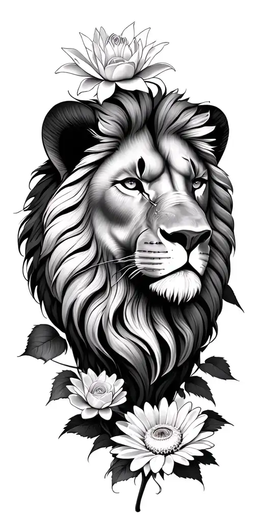 Lion Head Water Lilly Rose Daisy