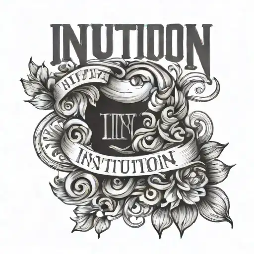 Underline The Word Intuition By Hand