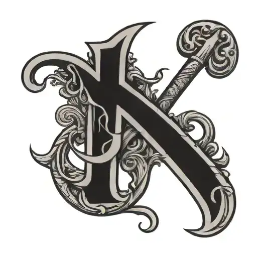 Letter Y And Bdsm Symbol Incorporated