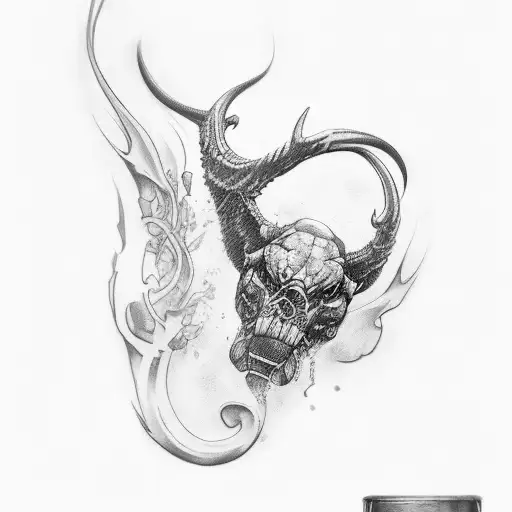 A Full Sleeve With The Forearm Totally Black And The Rest Realist Design