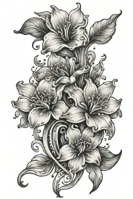 Flowers Shaping Water Droplet Shaped Like