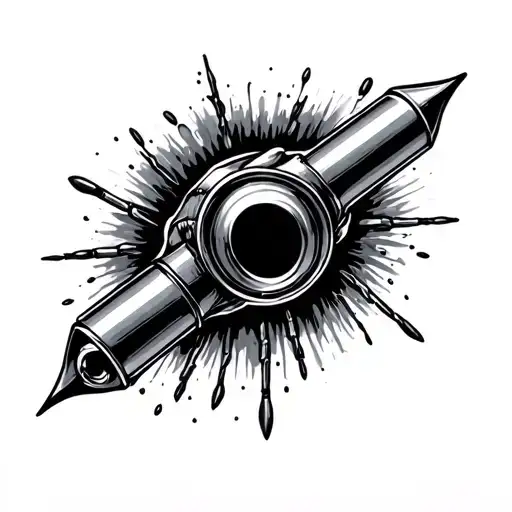 Gun Smoke Bullet Holes Forming