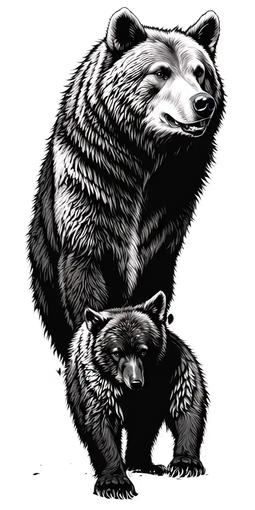 Nature Grizzly Bear Wild Rough Manly Hunting Wildlife Wolf