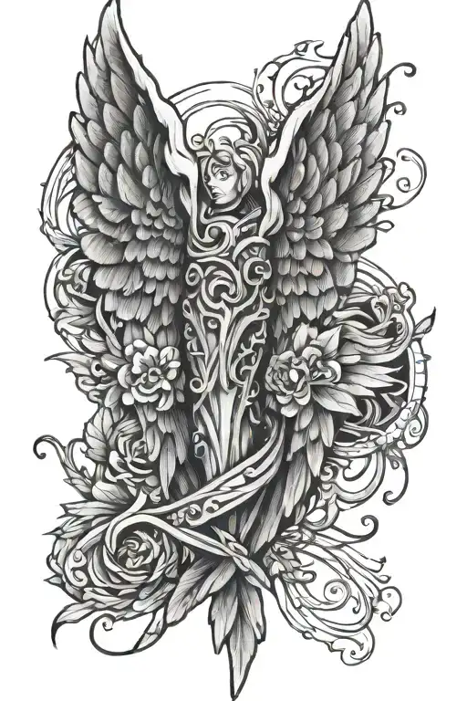 Wood And Angel Wings