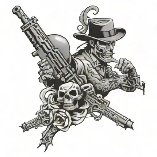 Matching Gangster Tatoos