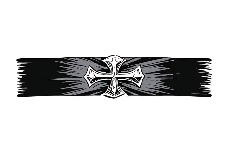 Cross Armband With Anchor Cross