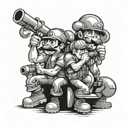 Four Friend Tattoo And They Are Plumber