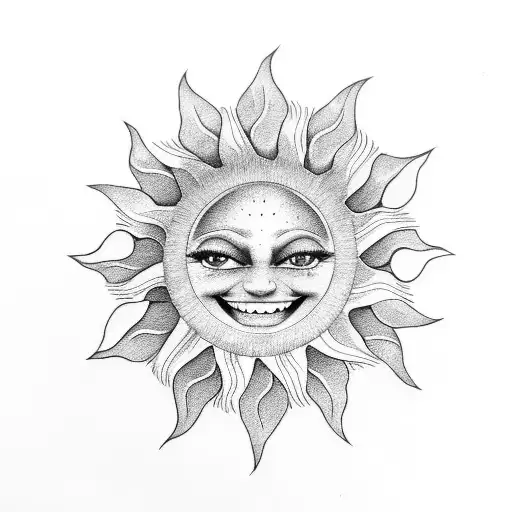 Sun With Gentle Smile