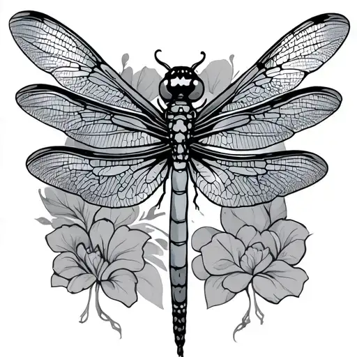 Dragonfly Cancer Ribbon