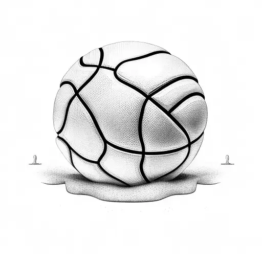 Basketball Court On Los Angeles Beach