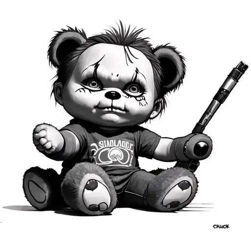 Chucky From Rugrats And Chucky Teddy Bear Dystopian
