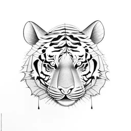 Winnie The Pooh's Tiger But In A Fun Evil Dark Design