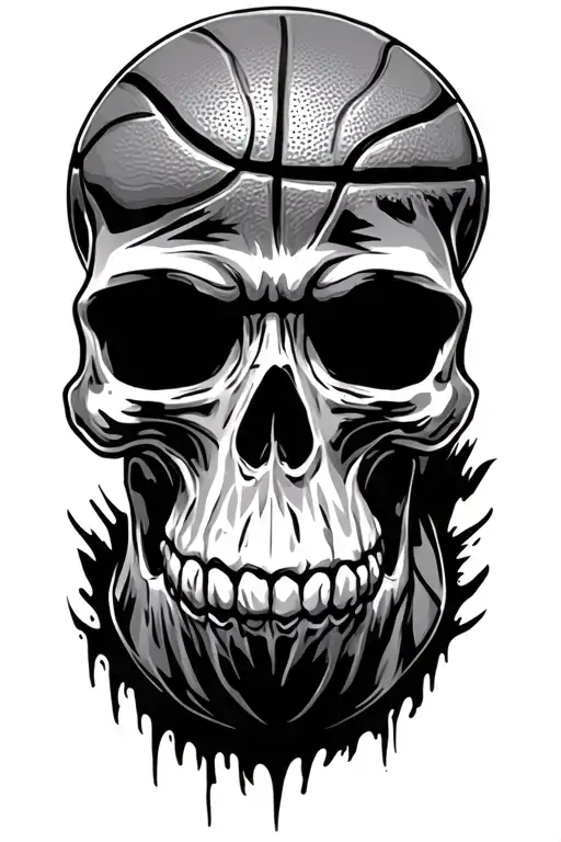 Basketball Skull