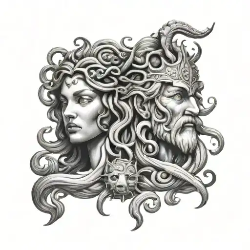 Medusa And Poseidon