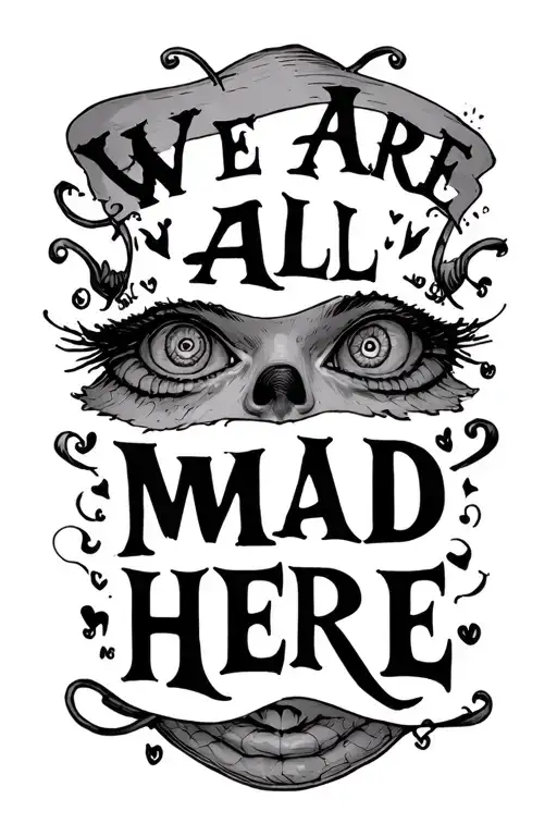 We Are All Mad Here Quote Alice