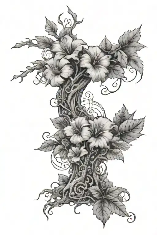 Let Them With Hibiscuses Surrounding Tree Of Knowledge