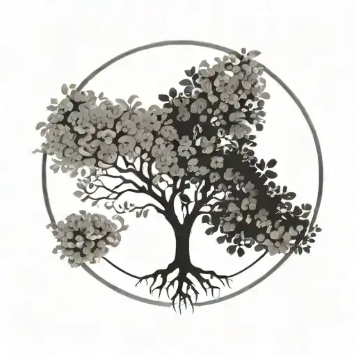 Tree Of Life And Peace Symbol