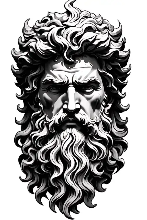 Poseidon Zeus Face