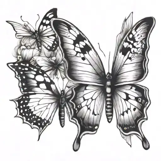 Fine Line Butterflys