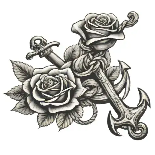 Anchor And Rose