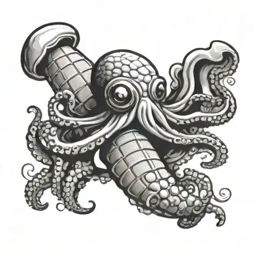 Octopus In An Ice Cream Cone