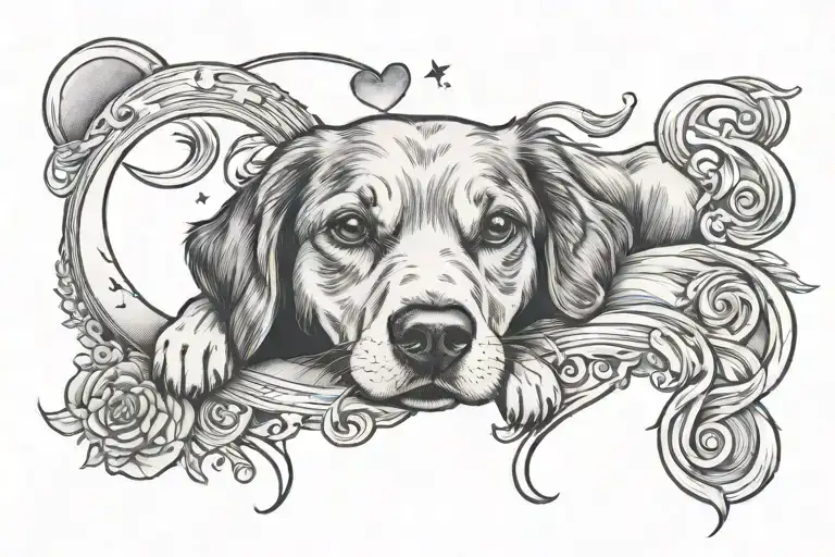 Dog And Love You To The Moon