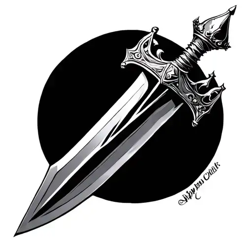 Dagger With Crown Handle