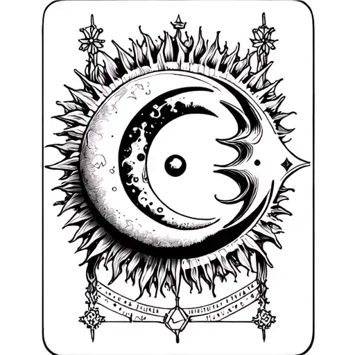 Sun And Moon Tarot Card