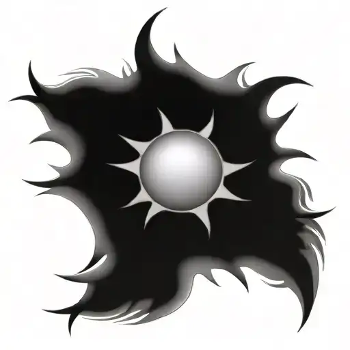 Sun Tattoo Design