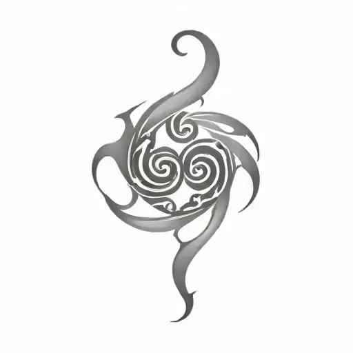 Flaming Triskele Symbol