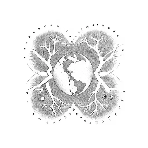 Wrap Around Tattoo With Family Tree