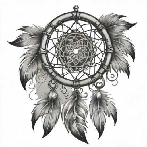 Dreamcatcher With Protection Symbol Incorporated