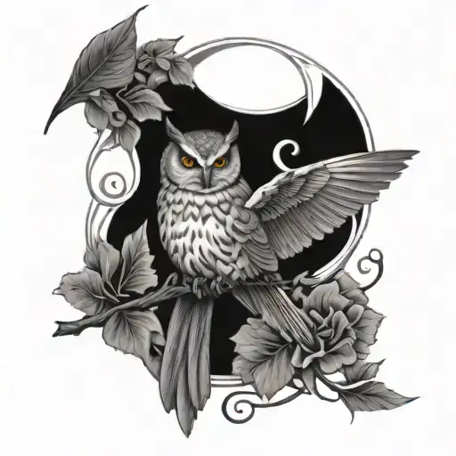 Owl Humming Bird And Cardinal