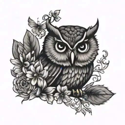 Angelica Flower And Owl