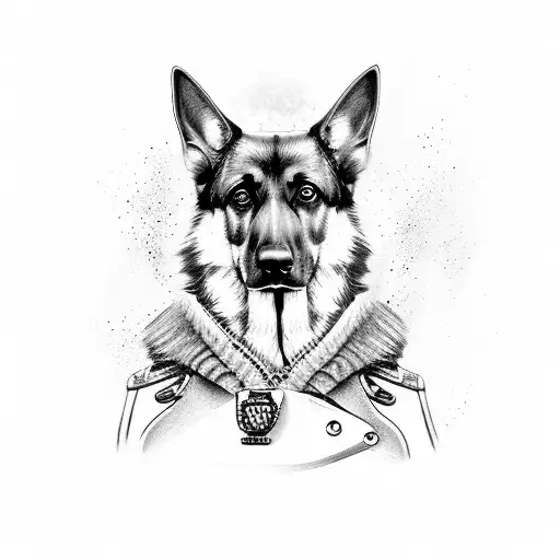 German Shepard Wearing Aviator Goggles