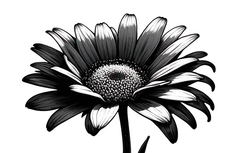 Daisy Flower With L'espoir As Stem