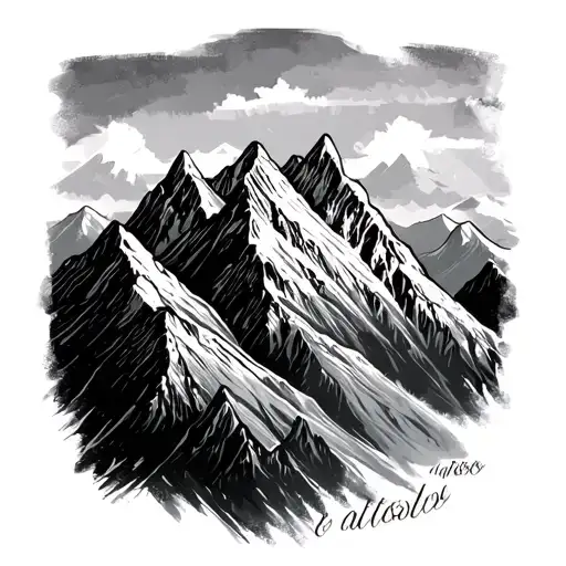 Mountain Range Silhouette