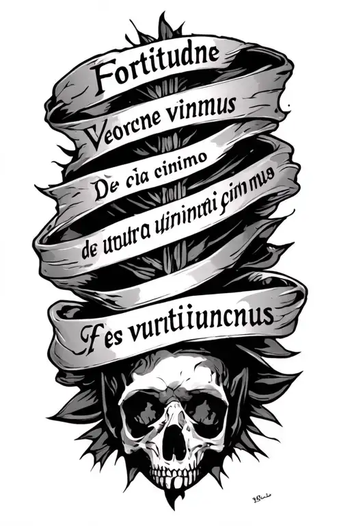 Frase En Latin Phrase 'Fortitudune Vincimus'