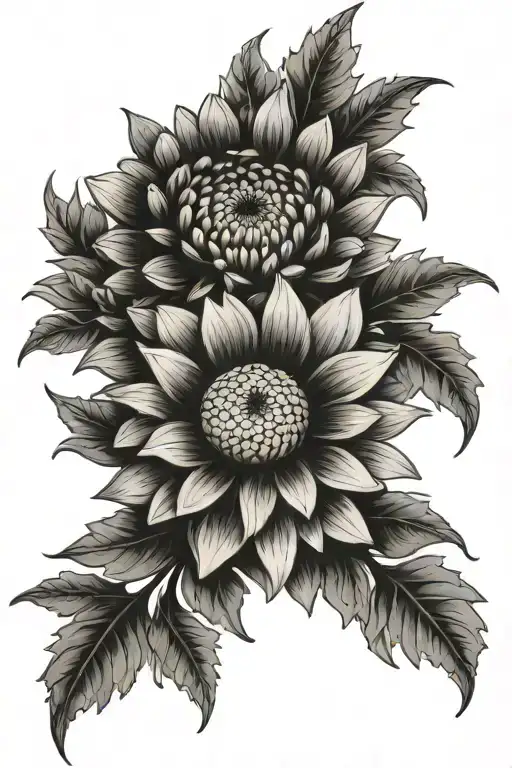 Chrysanthemum Flowers Moon Phases