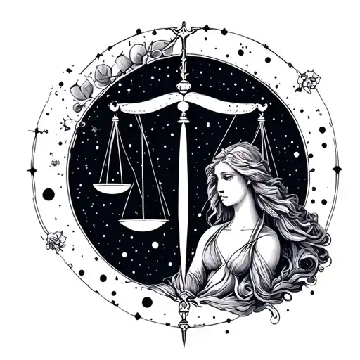 Libra And Aquarius Constellation