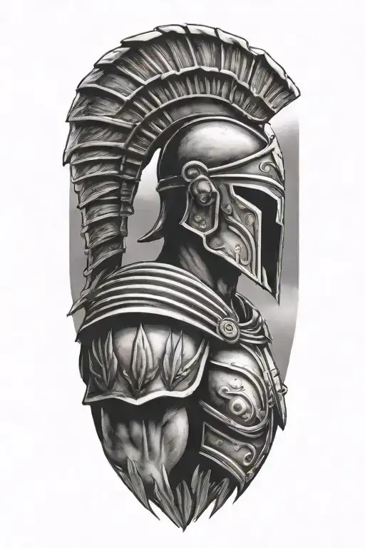 Spartan With Colloseum Background