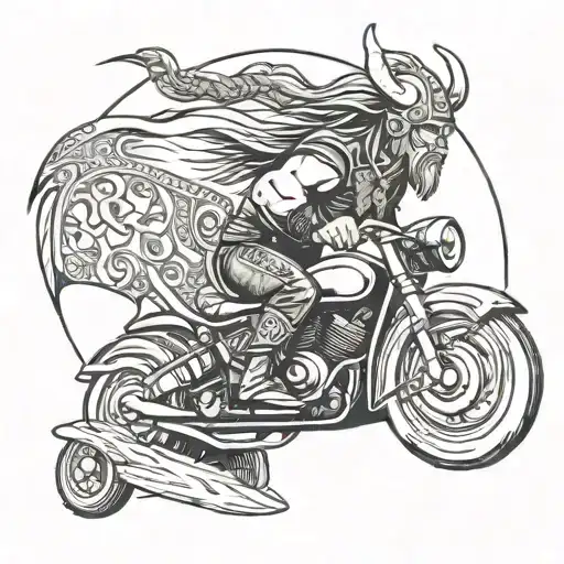 Vikings And Racing Car