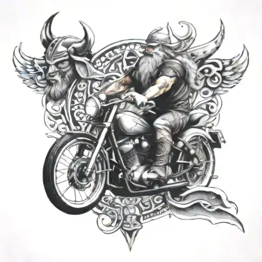 Vikings And Race Car