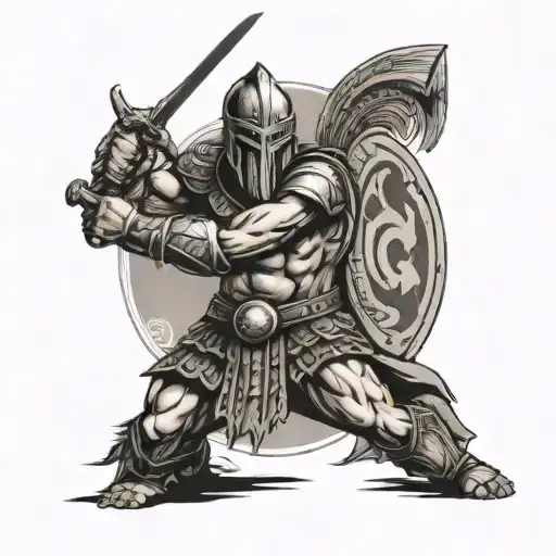 Spartan Fighting Viking