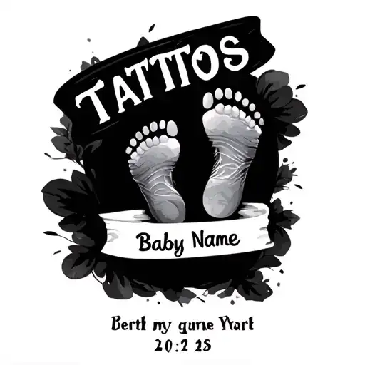 Baby Name With Footprint And Date Of Birth